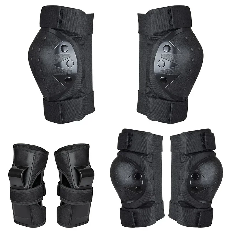 6pcs/set Elbow Pads Wrist Pads Knee Pads for Outdoor Sports Protection Kit Inline Speed Skating Racing Bike Skateboard