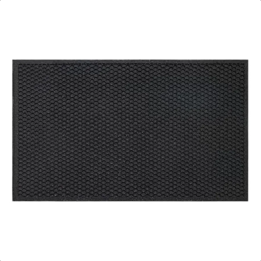 Indoor Outdoor Heavy Duty Rubber Floor Mat 1 3 Thick 18 x 30 Anti Slip for Garage Garden Indoor Outside Industrial Pool Entranc