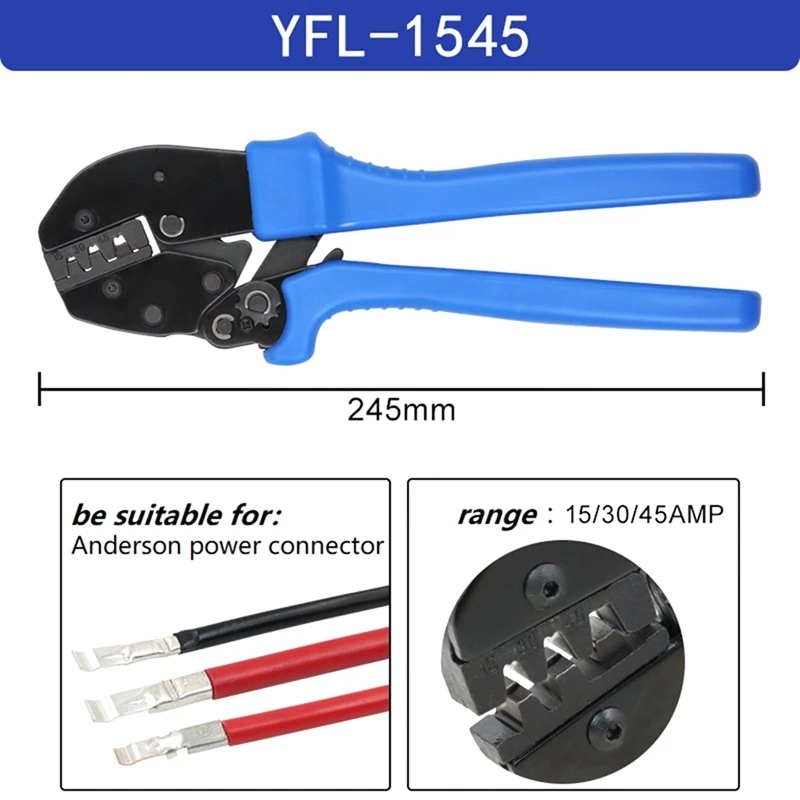 YFL-1545 Cable Crimping Clamp Cable Terminal Crimping Tool 15/30/45 Crimping Clamp Reusable Easy To Use