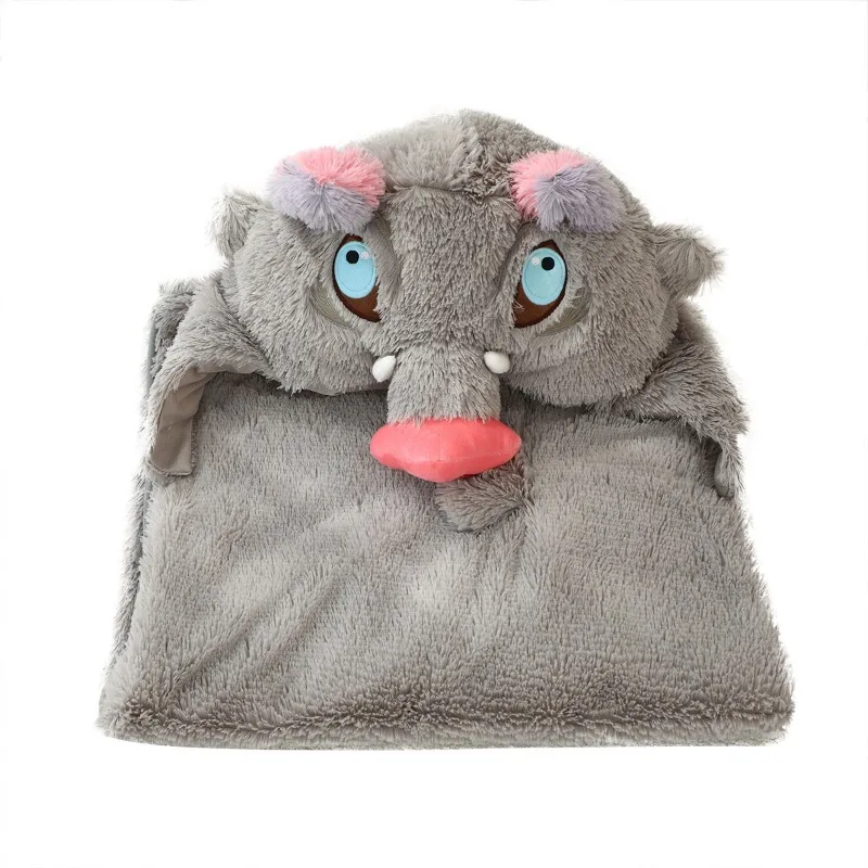 

Demon Slayer Anime Blanket Cloak Cosplay Costume Hoodie Autumn and Winter Creative Plush Hooded Cape Pajamas Gifts Accessories