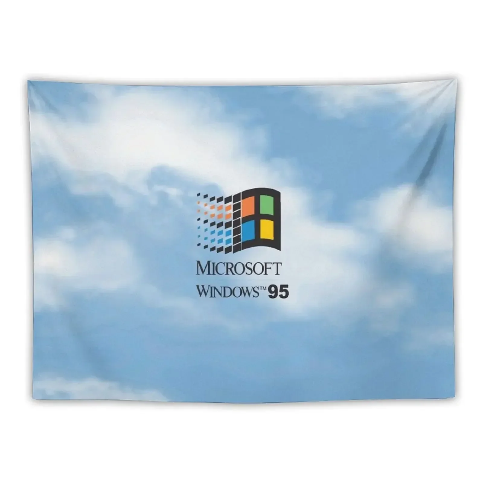 

Windows 95 / 98 Logo (with text) on Classic Sky Tapestry Home Supplies Room Decorator Tapestry