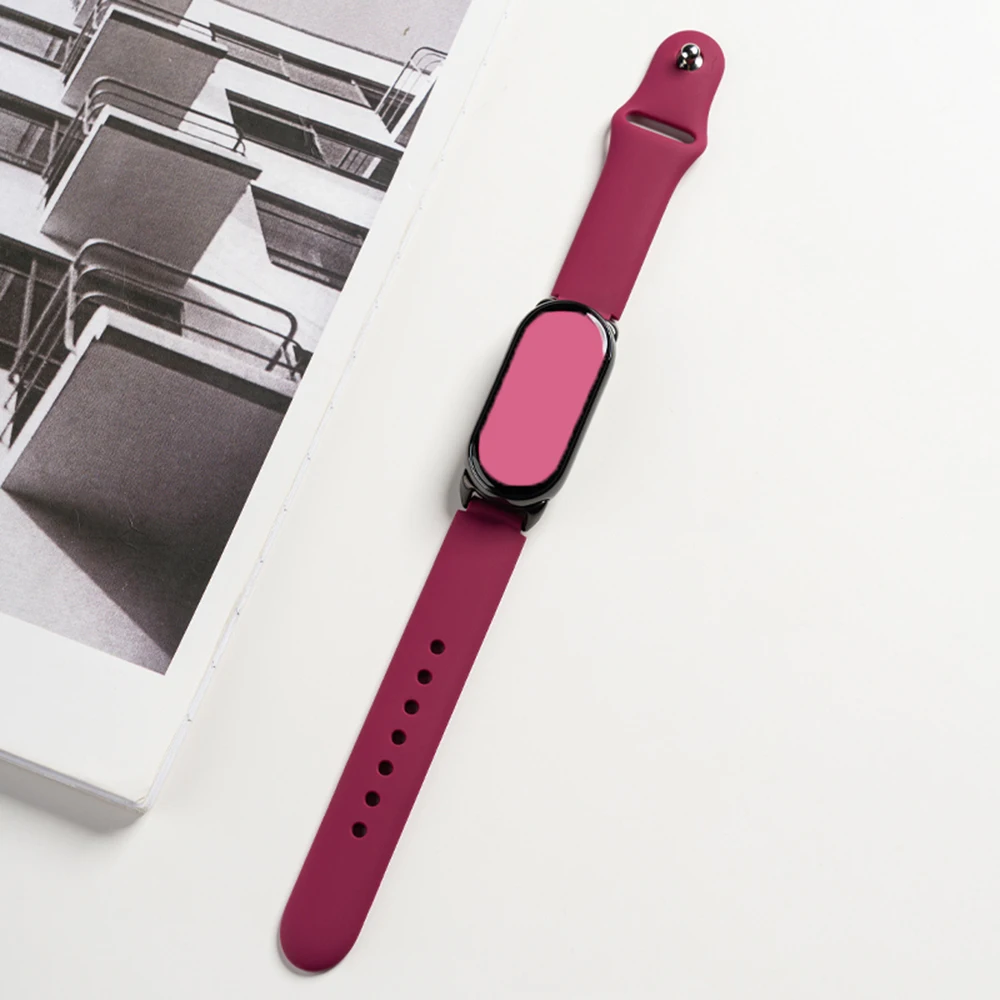 Pasek do Mi Band 10 Pasek do Mi Band 9/10 Opaska na nadgarstek do Mi Band 8 Silikonowa sportowa bransoletka do Xiaomi Smart Band 10 Paski do zegarków