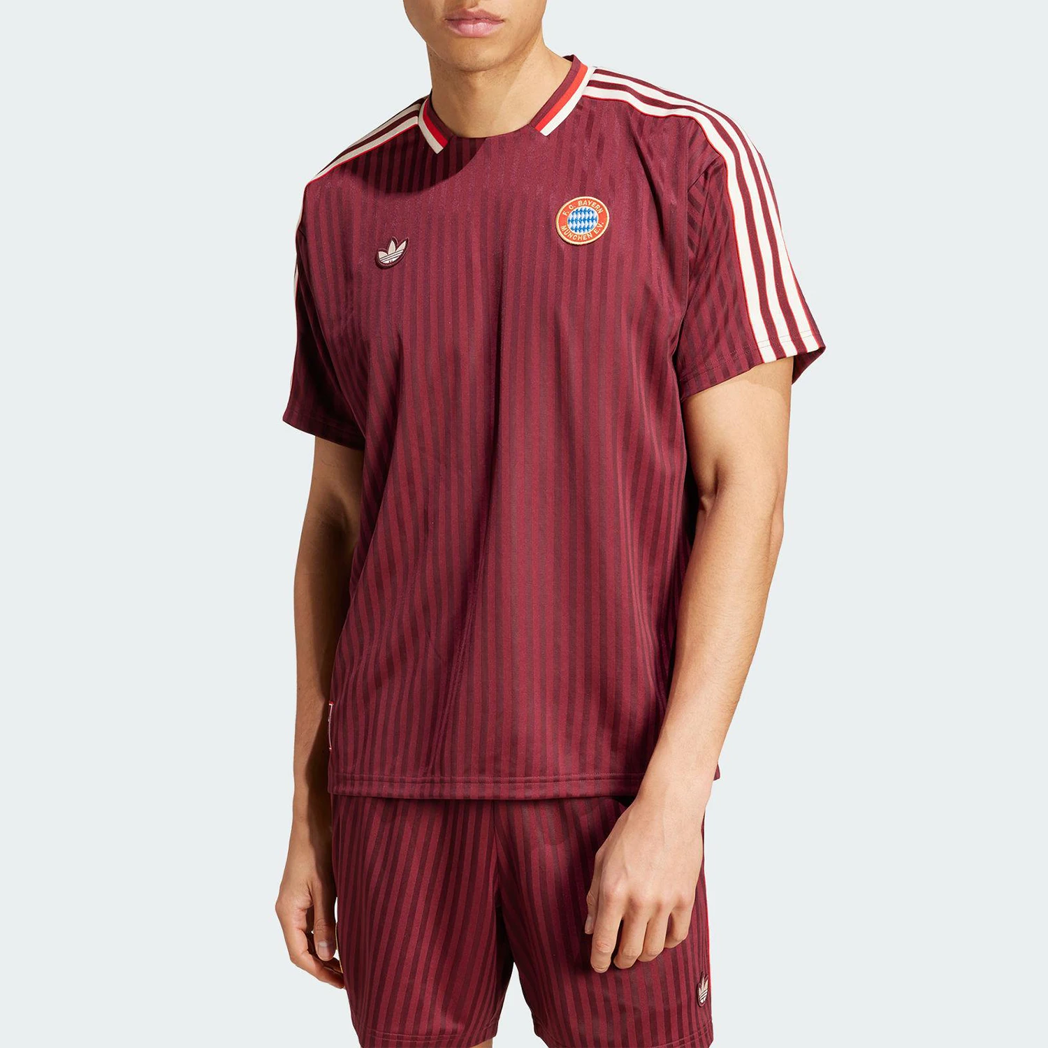 Adidas Official Genuine Three Stripes Men's Football Sports Short Sleeve JF0595