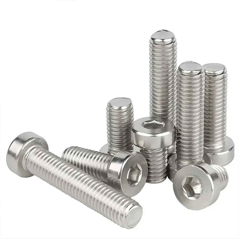 M2 M2.5 M3 M4 M5 M6 M8 M10 DIN7984 304 Stainless Steel Allen Cap Bolt Screw Hex Hexagon Socket Thin Low Short Profile Head