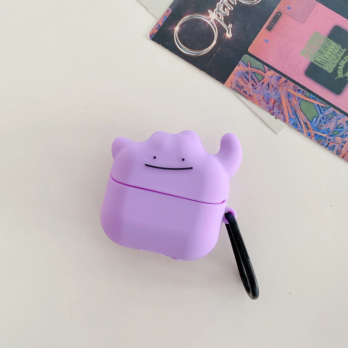 For Samsung Galaxy Buds 3 3 Pro Case Cute Purple Ditto Silicone Earphone Case Accessories Cover