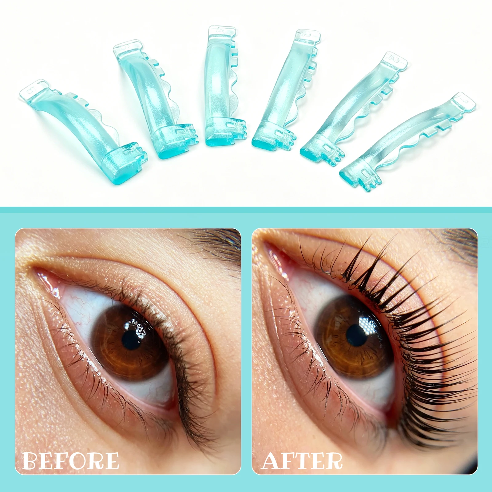 PERMANIA 6 Paar Silikon-Wimperndauerwellen-Stab-Lash-Lift-Pads mit „C“-Curl, superweiche, extrem schwere Wimpernzange, Wimpernlifting-Werkzeuge – Detail 10