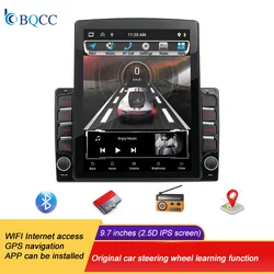 BQCC 9.7 Inch Universal Car Radio Multimedia Video Player Wireless CarPlay Android Auto For Nissan Toyota Car Audio Touch Screen
