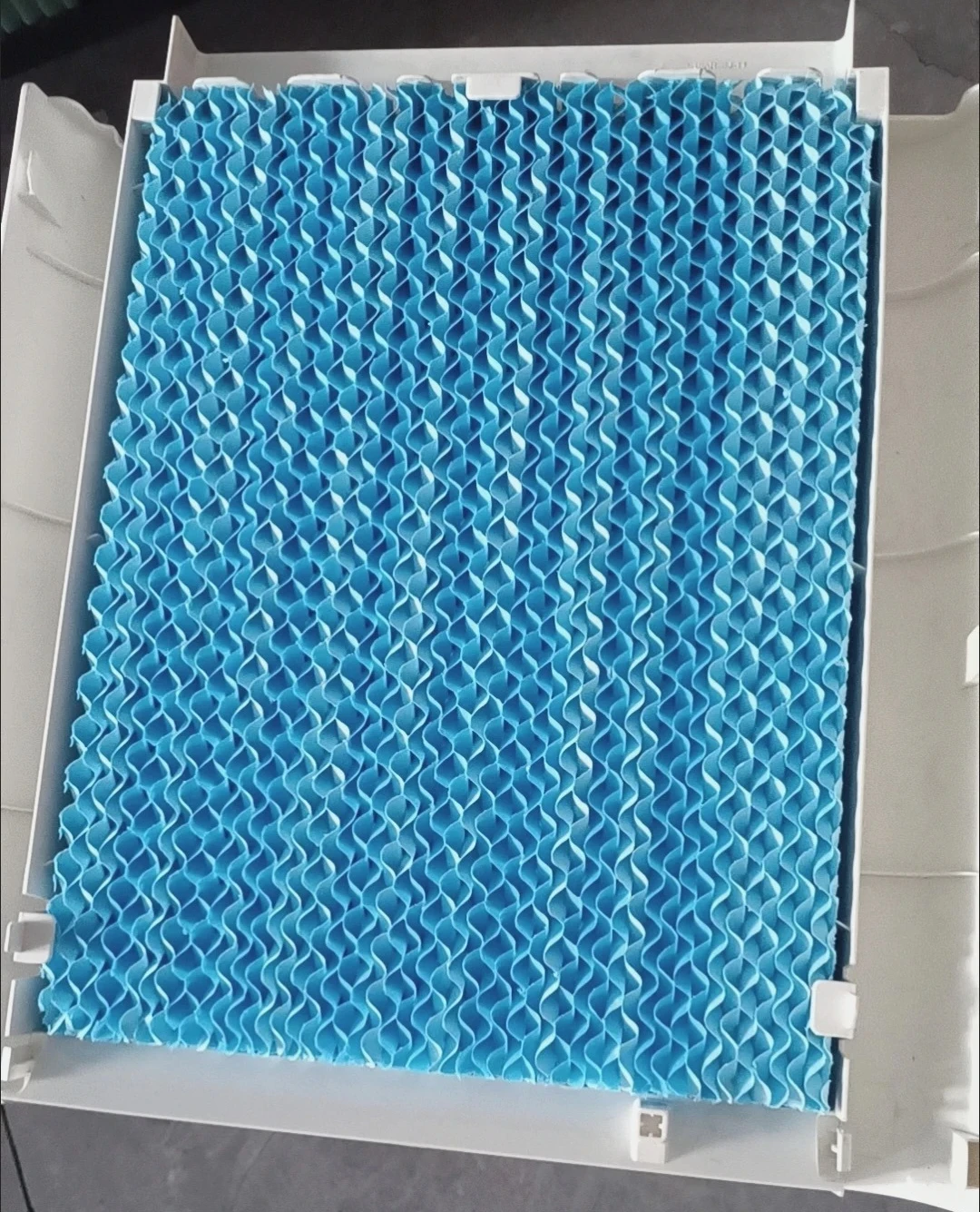 new 1pcs For Midea air conditioning fan accessories kraft paper wet curtain AC120-17ARW 262*352*40mm blue Air Conditioner Parts