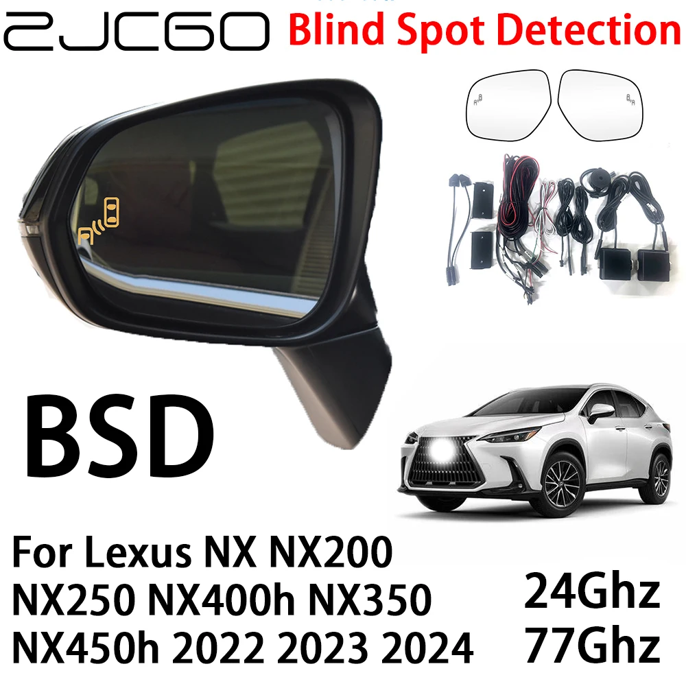 ZJCGO BSD Radar Warning System Blind Spot Detection Safety Driving Alert for Lexus NX NX200 NX250 NX400h NX350 NX450h 2022~2024