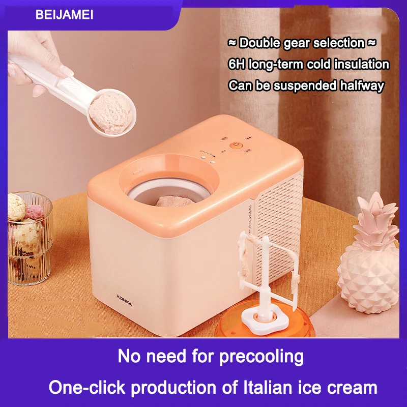 Automatic Ice Cream Machine Household DIY Fruit Child 500ml Ice Cream Maker Yoghurt Dessert Maker Freezers 220V