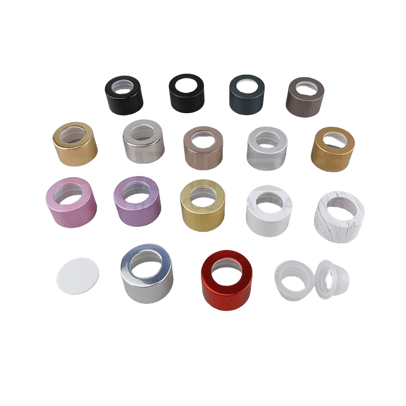 10 個 28R アロマボトルキャップリードディフューザー蓋詰め替えガラス黒瓶ストッパー香水交換フレグランス