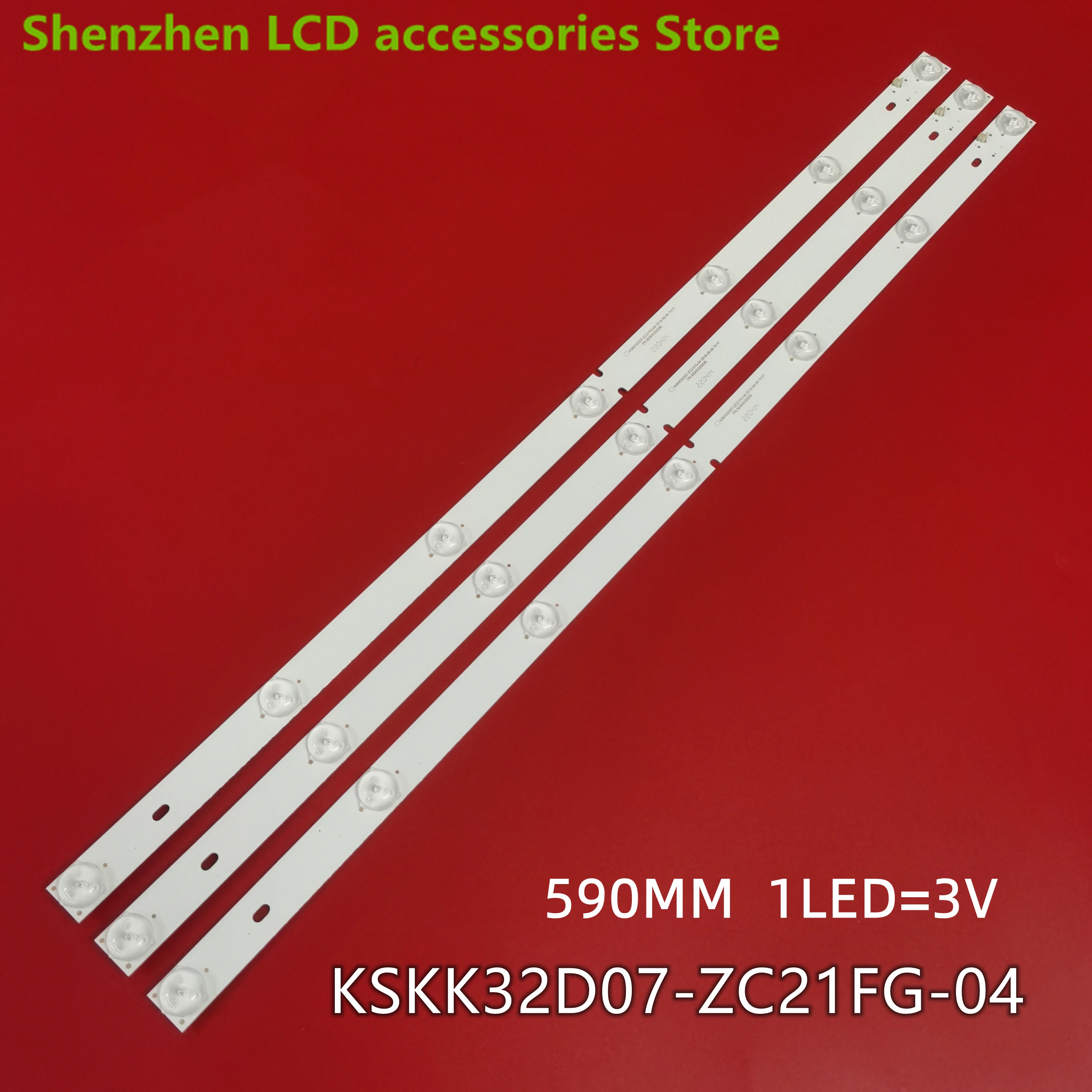 LED Strip For KSKK32D07-ZC21FG-04 02 KK320M04 DEXP H32C7200K Vox 32YD350 kskk32d07-zc21fg-04 303kk320036 KK320M02 KK320M11  59CM