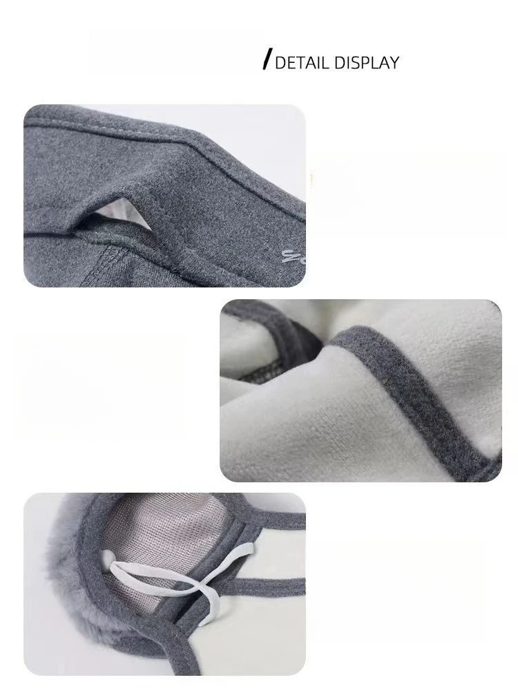 قناع دافئ مضاد للبرد للخريف والشتاء مع حماية للأذن، غطاء أذن نسائي مقاوم للرياح والصقيع، قناع وجه لركوب الدراجات #6