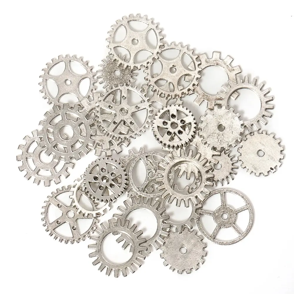 100g 50g Mix Steampunk Gears Cogs Charms Pendant DIY Antique Bronze for Handmade Hat Crafts Jewelry Making Wholesale