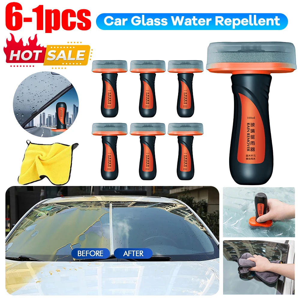 6-1pcs Soft99 Car Windshield Glass Water Rain Repellent Long Last Auto Glass Windshield Cleaner Anti Oil Fog Film Remover 100ml