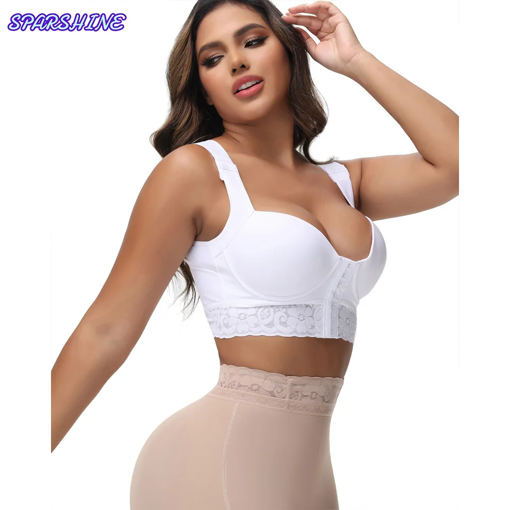 

Fajas Women Sexy Push Up Bra Shaping Lifting Corset Slimming body Seamless Underwear Front Closure Bralette Shapewear Tops