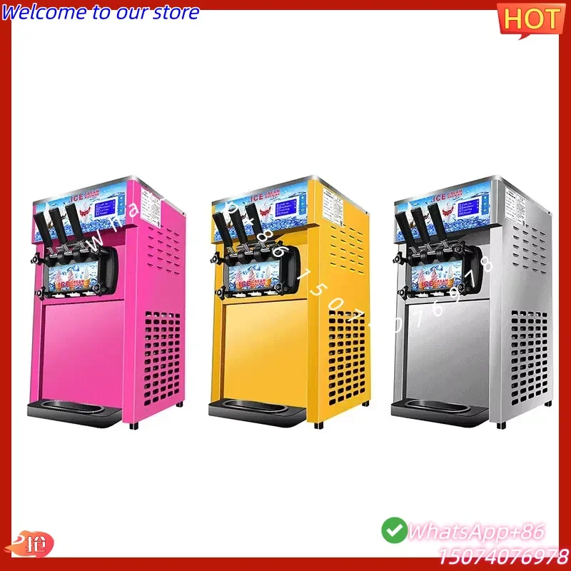 2026 Home Soft Ice Cream Machine Well Cooling Frozen Yogurt Making Machine Commercial Desktop Gelato Maker