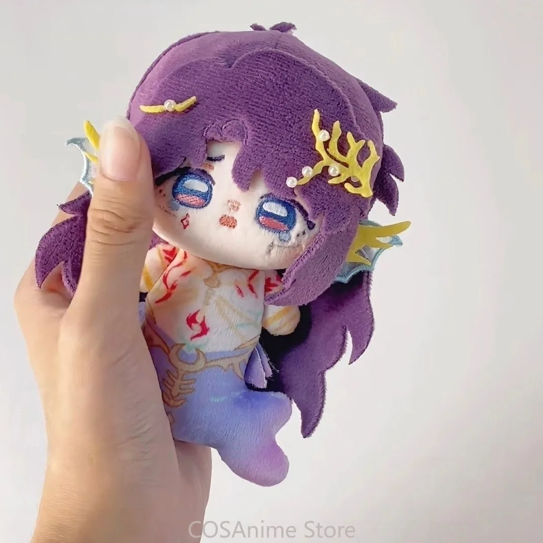 10 см любовь и глубокое пространство Rafayel Q версия морской Бог Русалка очаровательный милый мамонтаж кукла кулон рюкзак брелок плюшевые талисман