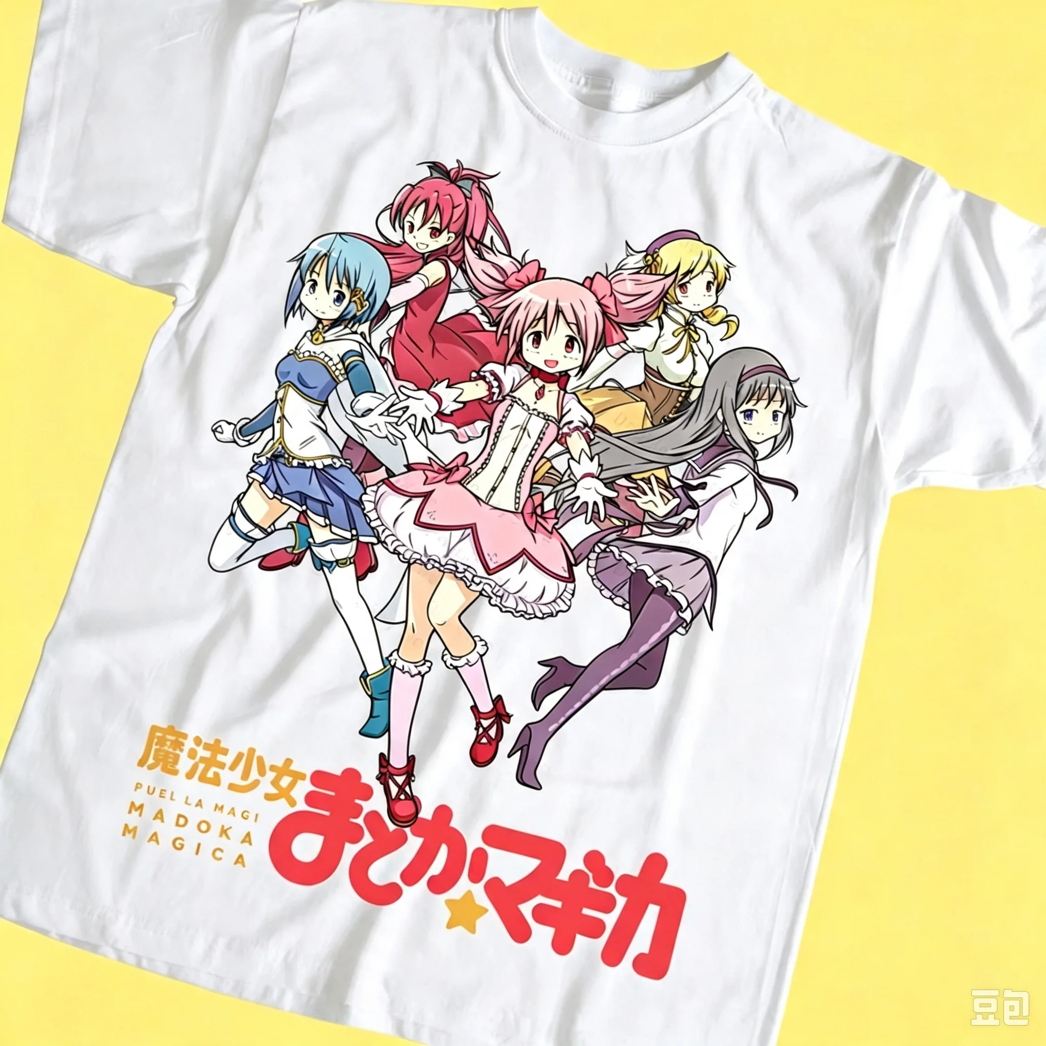 Magical Girl T-shirt Oversized Unisex Streetwear Trendy Cotton Fashion Street Casual Fashion Street Casual Tee Classic Couples