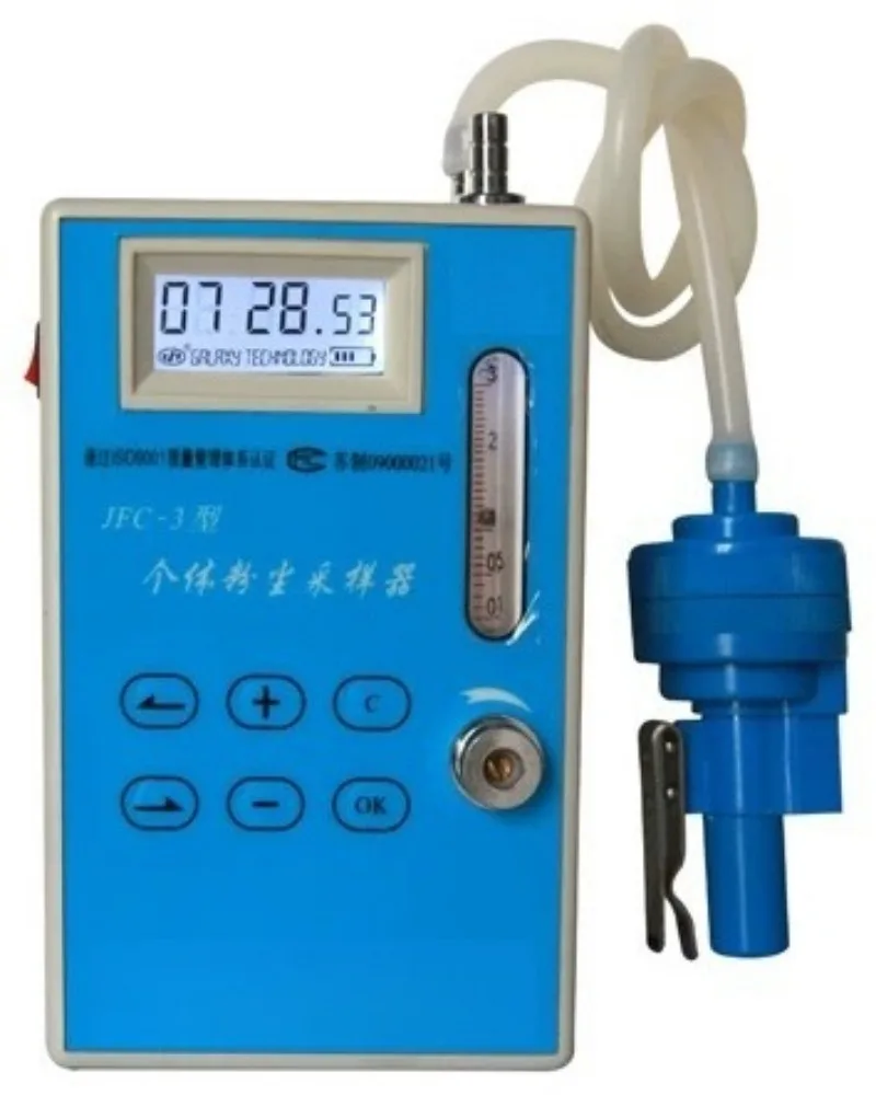 For JFC-3 Portable Personal Dust Sampler Timing Industrial Workplace Air Particulate Monitoring Collector