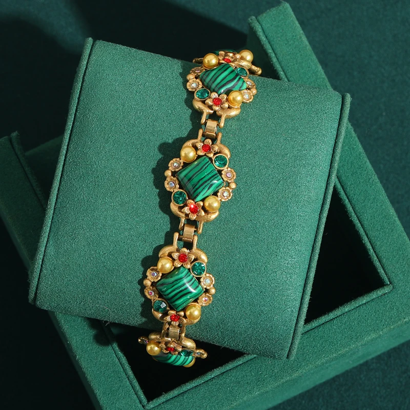 กำไลข้อมือหินมาลาไคต์ธรรมชาติส - Women'S Accessories Trends 2026 บทวิจารณ์และราคา