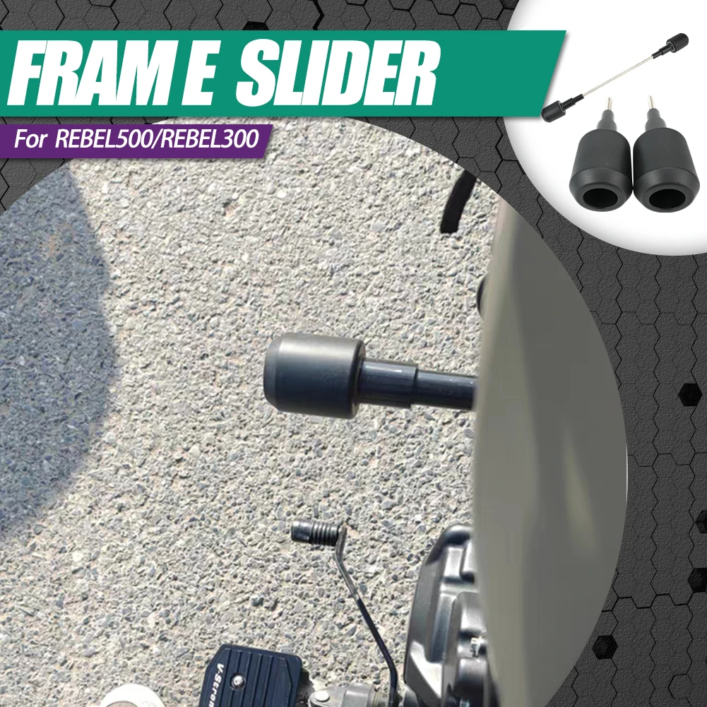

CM 300 500 Motorcycle Accessories Frame Sliders Falling Protection Crash Protector Pad For Honda CM300 Rebel300 CM500 Rebel500