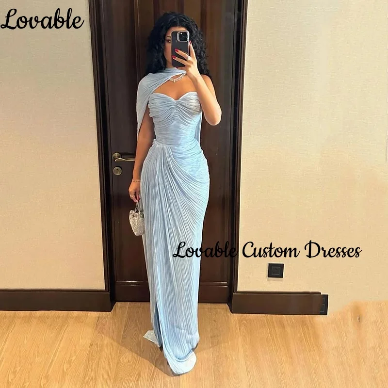 Dubai Abito da sera di lusso A-Line Split Sweetheart Abiti da cerimonia formale Lunghezza pavimento Cerniera con volant Abiti da festa Cap