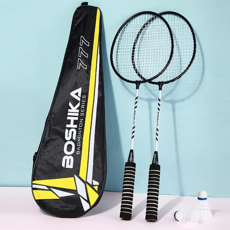 Ultra-Light Carbon Composite Badminton Racket Dual Pack Durable Beginner Adult Student Sports Fitness Fans Goods