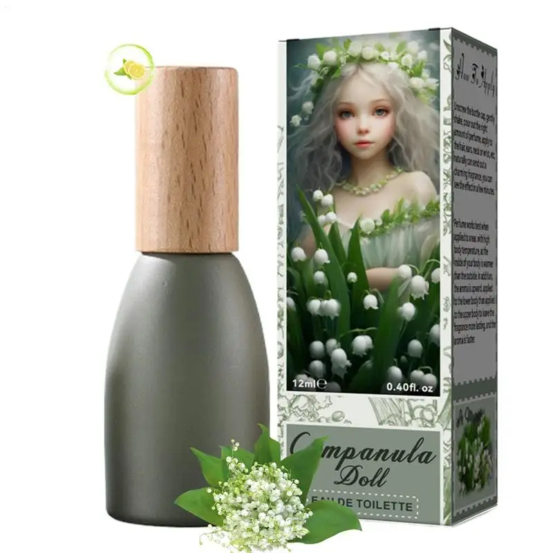 Perfume floral lírio do vale perfume feminino fragrâncias roll-on calmante fragrância 12ml eau de toilette perfume feminino flor