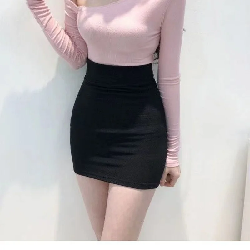 Skirts Women 2024 Tight Sexy Office Wear Elasticity Hip Wrap Chic and Elegant Woman Skirt Korean Style Fashion High Waist Summer