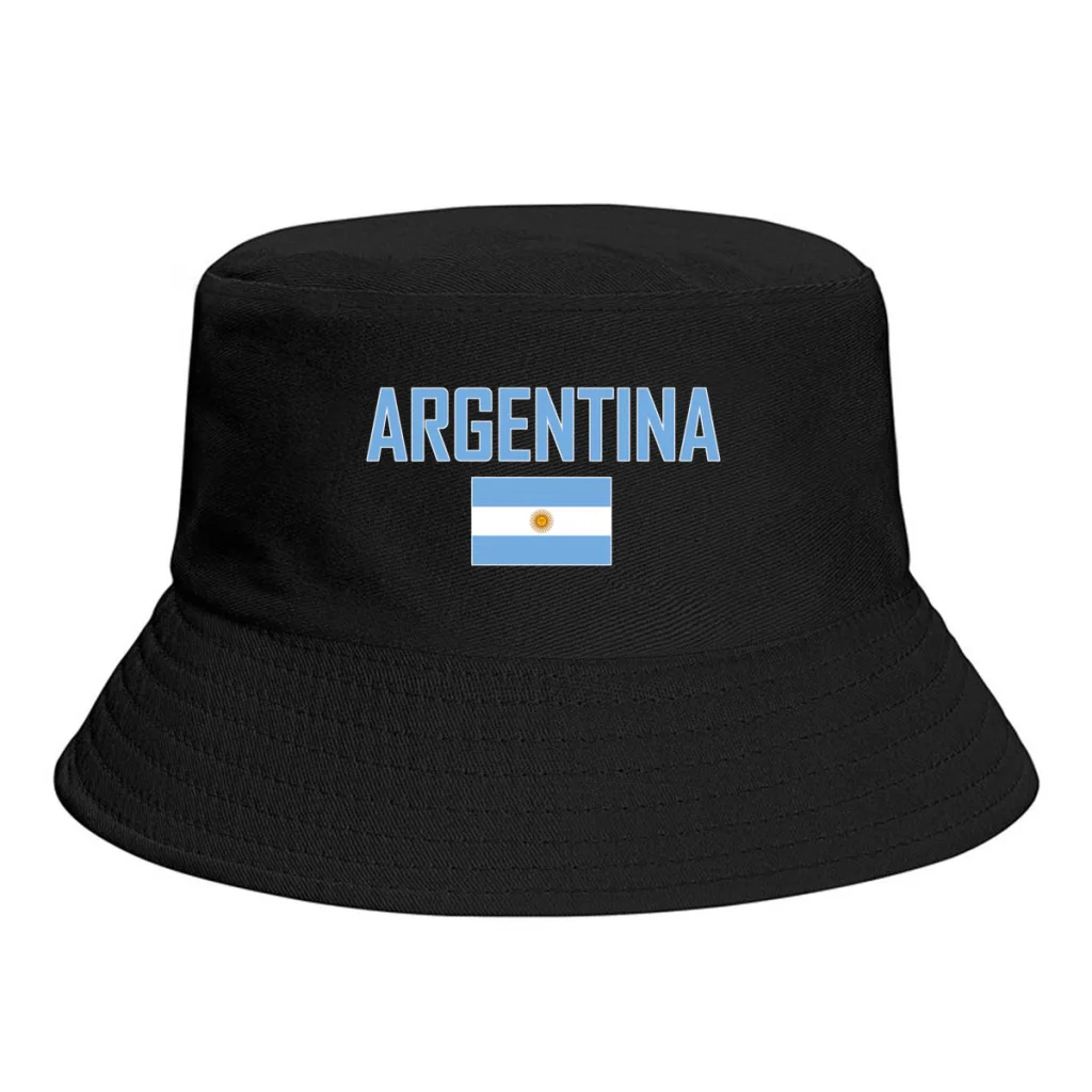 

argentina Flag Bucket Hats Print Cool Fans Sun Shade Simple Classic Outdoor Summer Fisherman Caps Fishing Cap