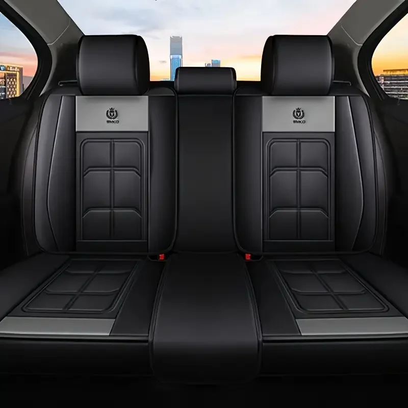 

Чехлы на автомобильные сиденья премиум-класса из искусственной кожи, универсальные, подходят для задней скамейки, легко чистящиеся, прочная губчатая накладка (1 комплект)