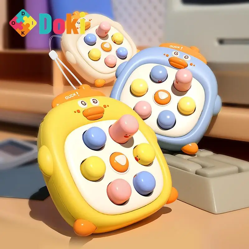 DokiToy Duckling And Hamster Decompression Baby Press And Play Toy Mini Cute Parent-child Interactive Game Tool Hot Sale 2024