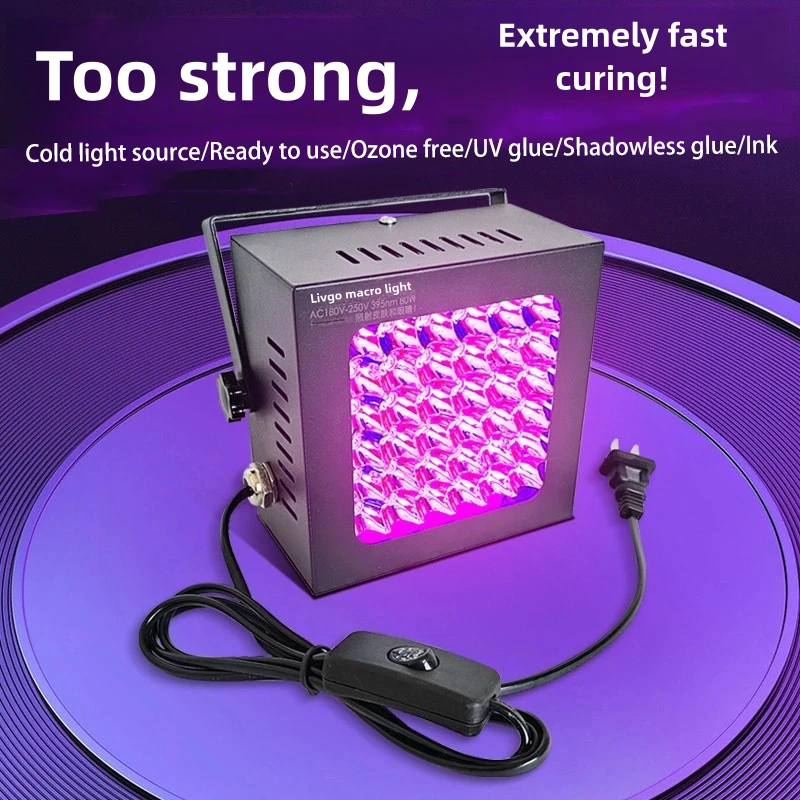 3535 Chip UVGO UV Curing Light High Power Ultraviolet Lamp for UV Glue Ink Green Oil Shadowless Glue Bonding