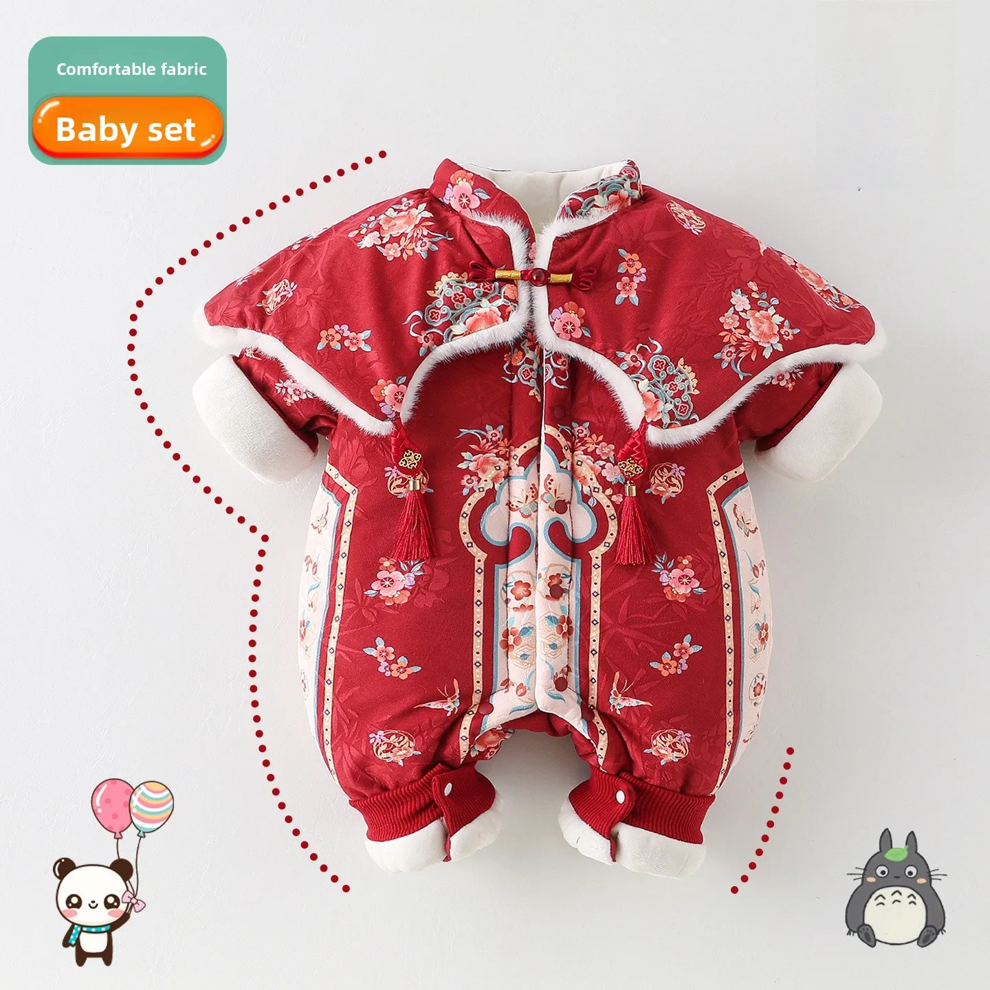 

Праздничный наряд для маленьких девочек, зимняя футболка для новорожденных Rer Long Sve, теплая круглая футболка из полиэфирного волокна, удобный крой