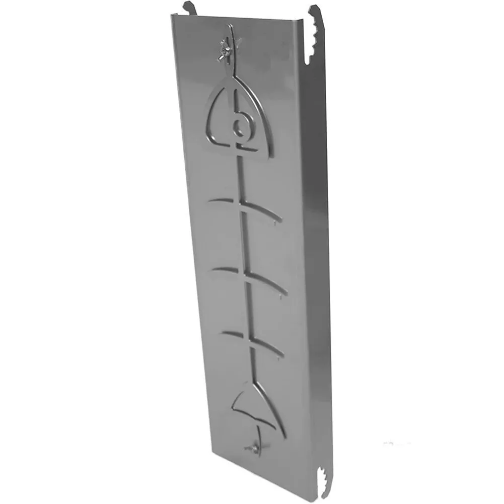 For fire bowl and kettle barbecue salmon holder made of stainless steel with five non slip tilt angles and rotation
