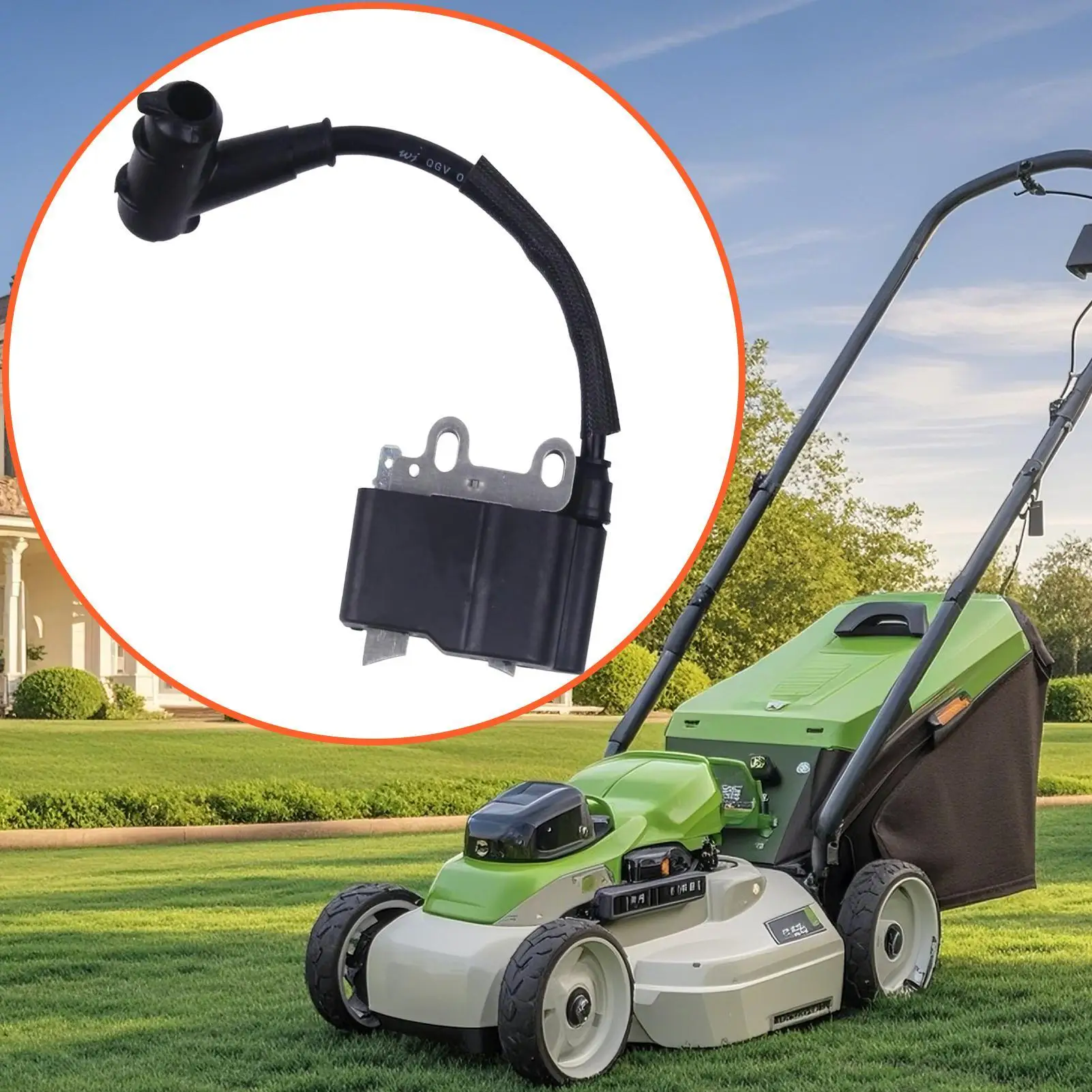 Bobina de encendido de alto rendimiento para cortacésped, piezas de repuesto de motor, accesorios de reparación de mantenimiento de equipos de jardín al aire libre
