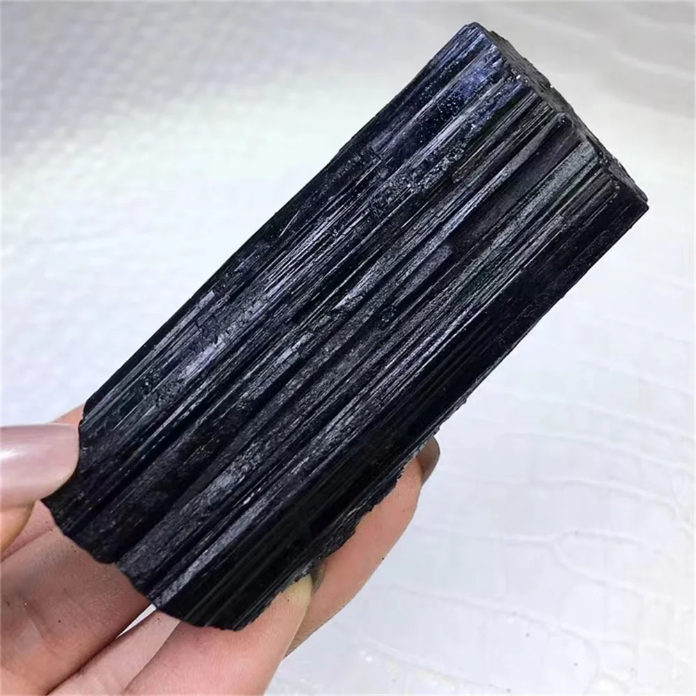 

Natural Black Tourmaline Rough Quartz Ore, Crystal Mineral, Reiki Healing Spirit, Home and Office Degaussing Decoration