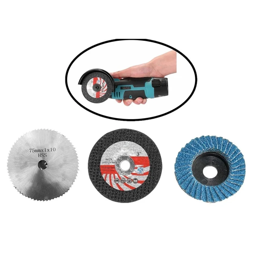 Tools Angle Grinder Carbite Cutting Disc Kit Polisher Tool Replacement 10mm Bore 75mm Diameter Angle Grinder Useful