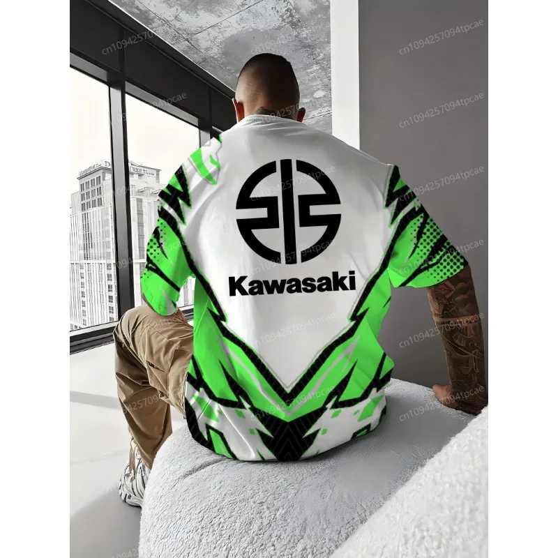 Модная мужская футболка 2025 года Kawasaki Adventure