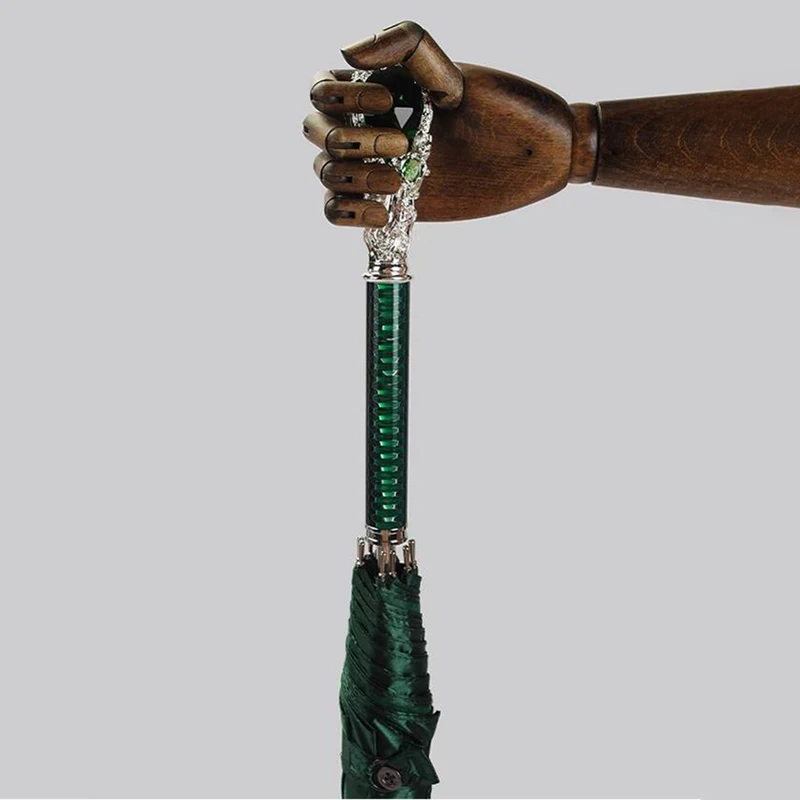 Retro Luxury Sunny Umbrella Creative Gem Long Handle Umbrellas Men Women Outdoor Business Car Umbrella Windproof Parasol Gifts