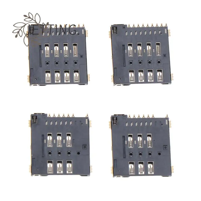 2Pcs Sim Self-Elastic Card Holder MUP-C792 Micro Sim Card Connector Patch Self-piercing 6+1P/8+1P Sim Card Slot Socket