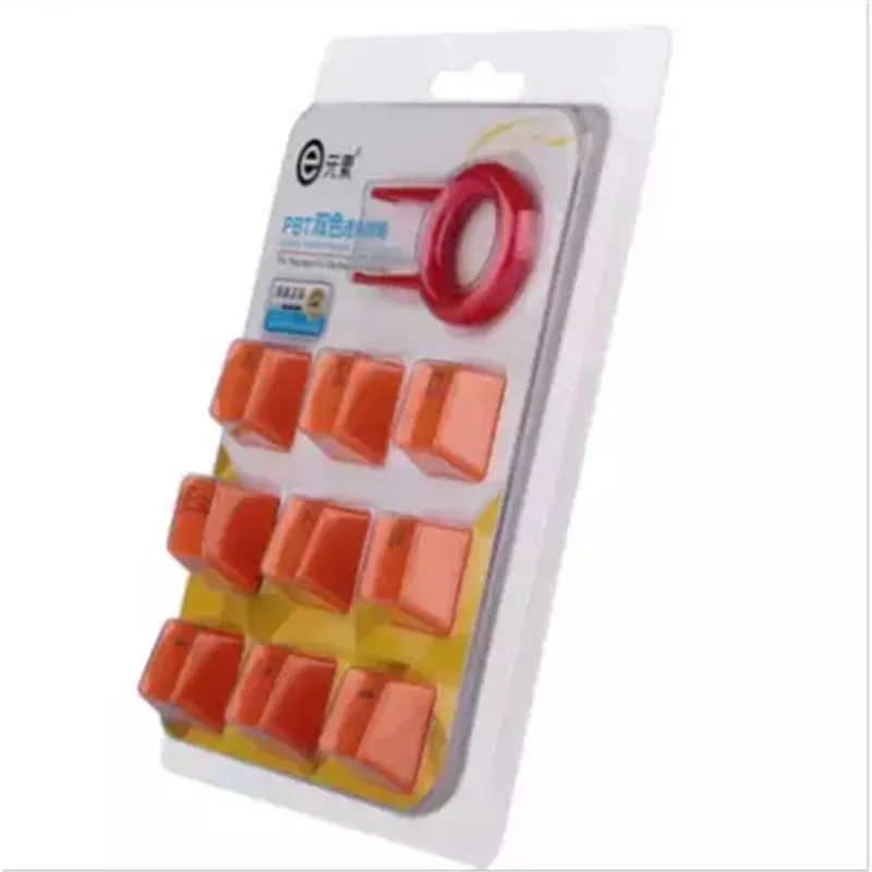 Orange 9 Keys PBT Backlit Translucent Keycaps For Cherry MX Mechanical Keyboard