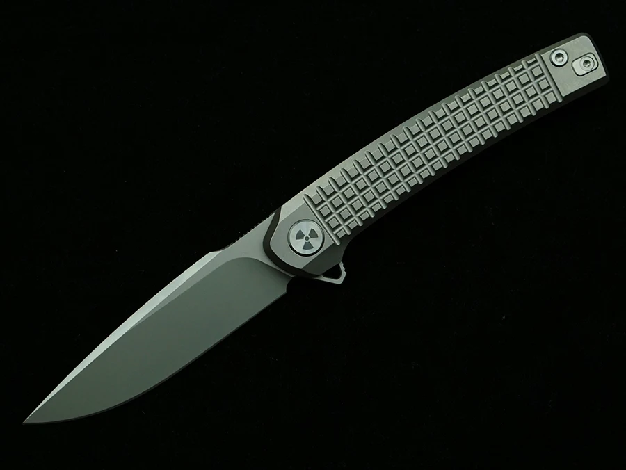 LEMIFSHE JR9613 Real M390 Blade Titanium Alloy Handle Folding Knife Outdoor Camping Hunting Kitchen Survival Pocket EDC Tool