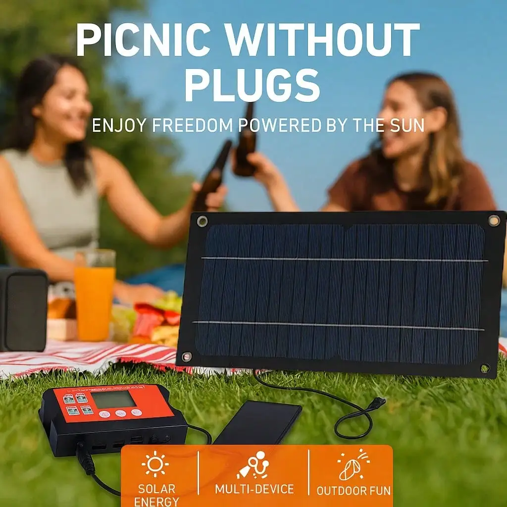 

600W Monocrystalline Solar Panel Kit with 100A Controller – RV Camping Off-Grid Power