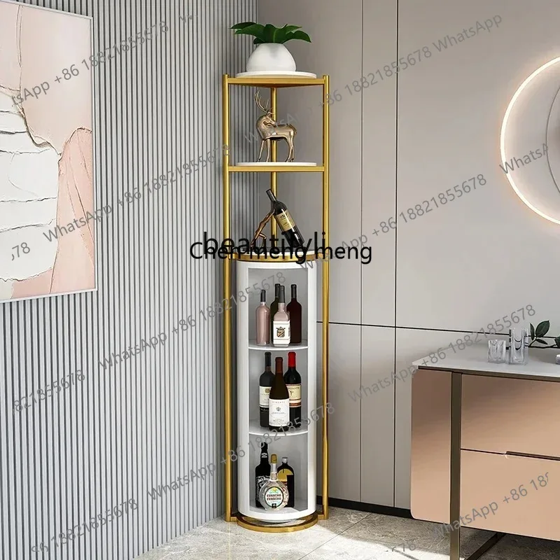 LHY26 ss scn8617 Sideboard Corner Cabinet Living Room Showcase Floor round Corner Cabinet Wine Cabinet Modern Storage Rac