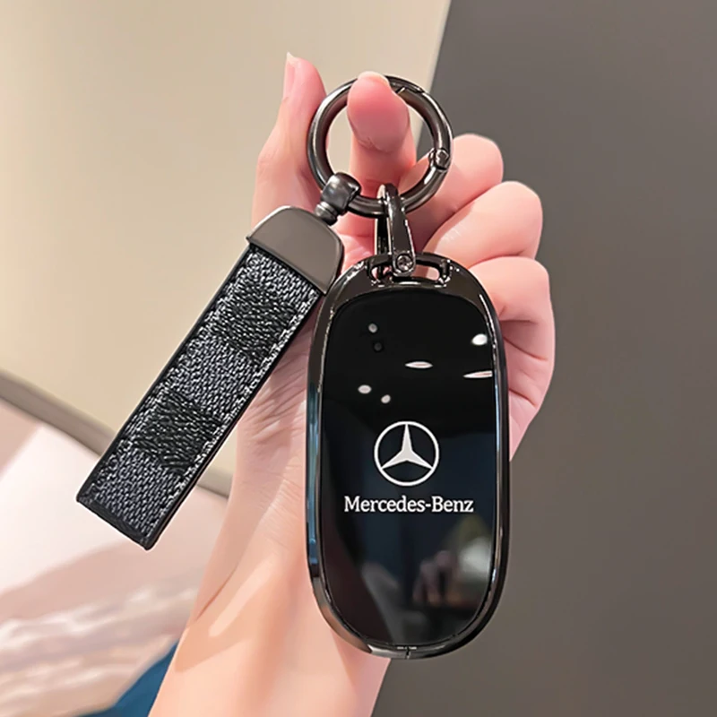 Car Key Case Cover Shell Protector For Mercedes Benz 2021 C /S Class W223 W206 S350L S400L S450L S500L Accessories