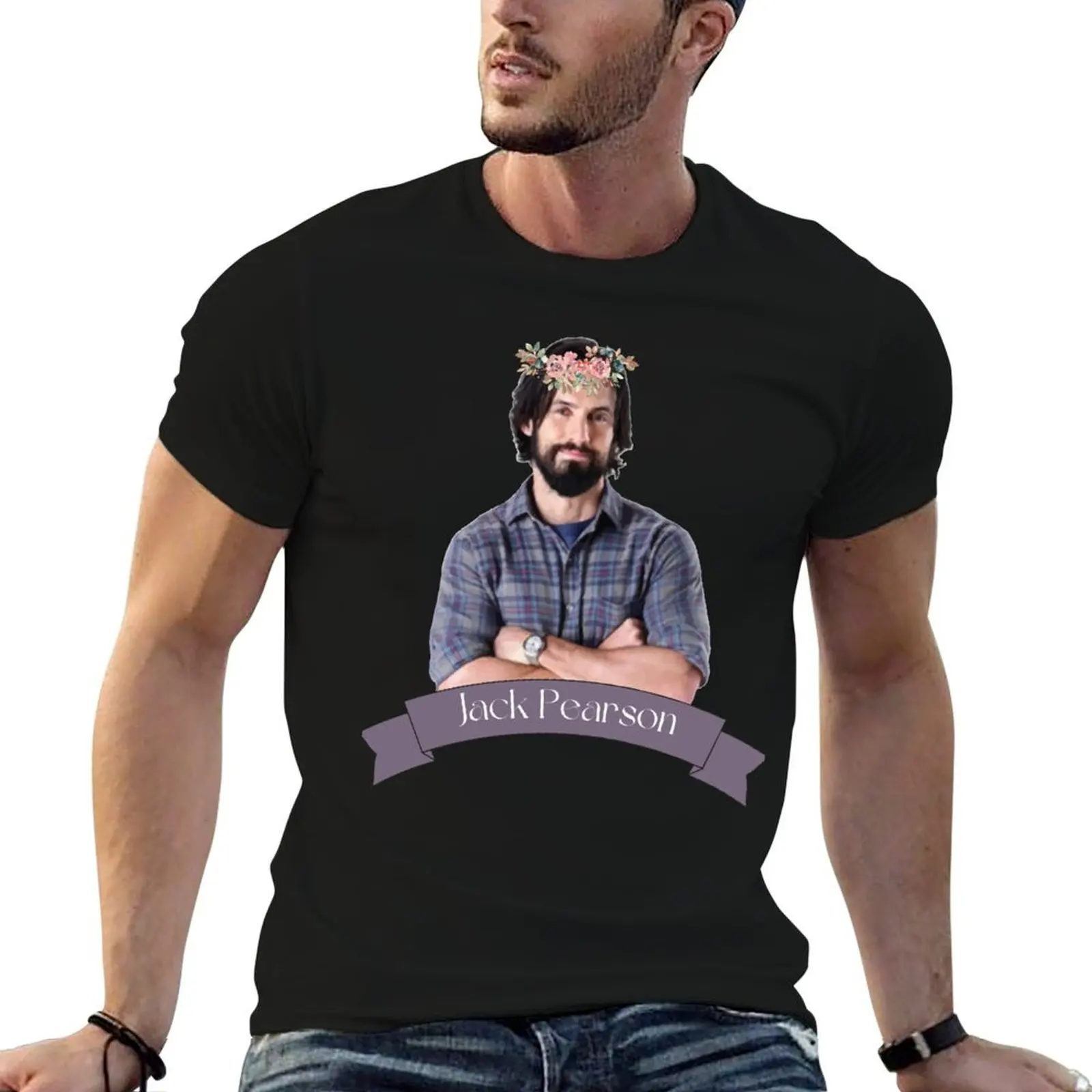 Jack Pearson with a tiara - This is Us T-Shirt vintage clothes oversize t-shirts man man clothes cute tops mens funny t shirts