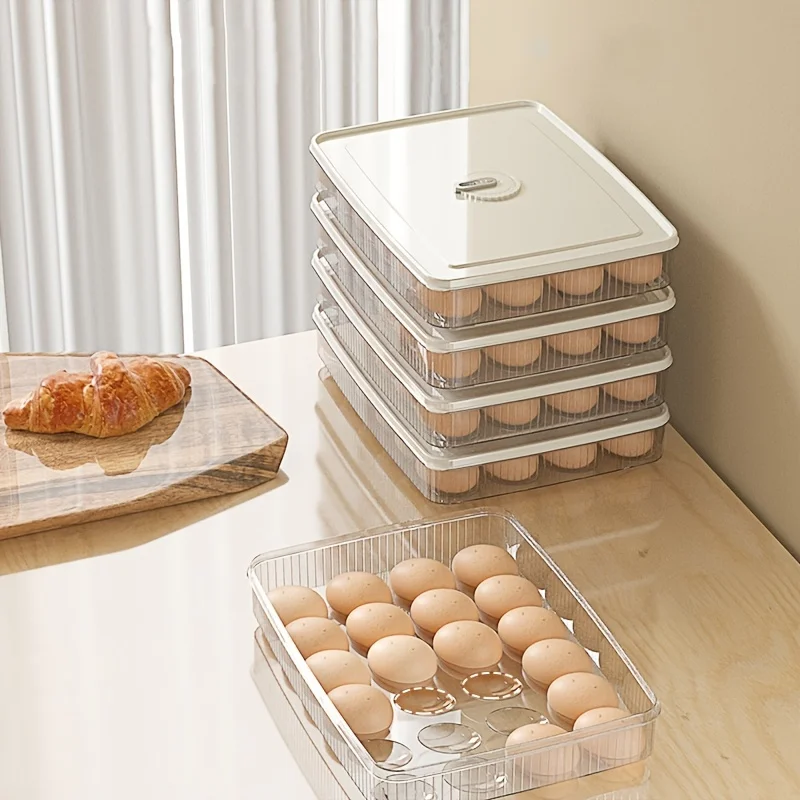 24 slot egg refrigerator storage box for durable and fresh-keeping, food grade fresh-keeping special egg storage Anti drop box