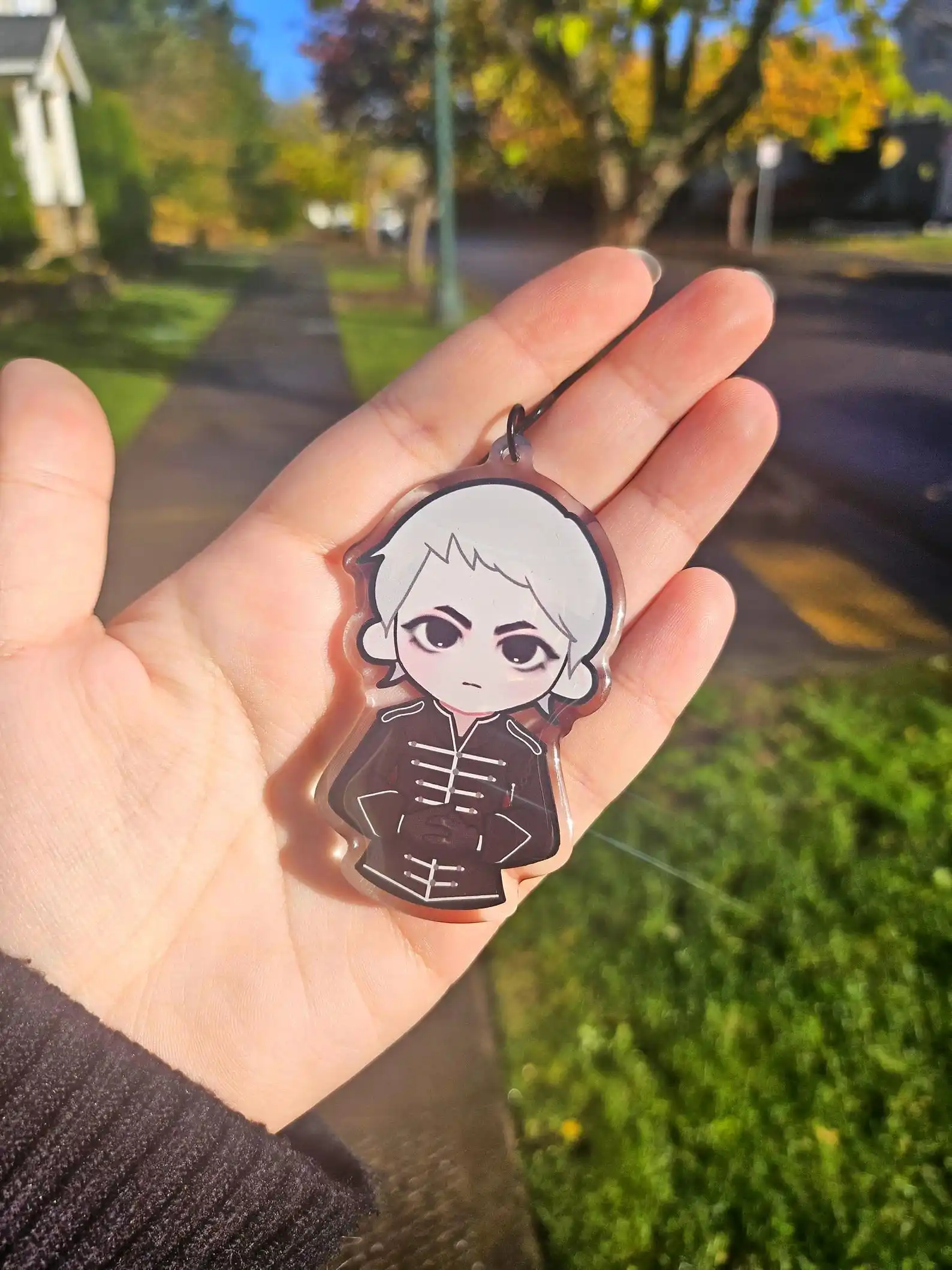 1pcs Gerard Way Black Parade My Chemical Romance Keychain Charm Handmade